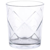 Gibson Home Lattice Glassware Set, 16-Piece with 16 Oz Tumblers and 13.5 Oz Double Old Fashioned Glasses, Clear