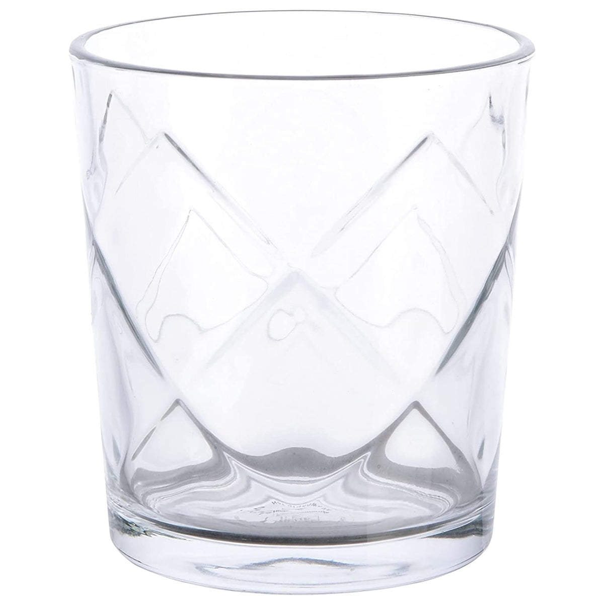 Gibson Home Lattice Glassware Set, 16-Piece with 16 Oz Tumblers and 13.5 Oz Double Old Fashioned Glasses, Clear