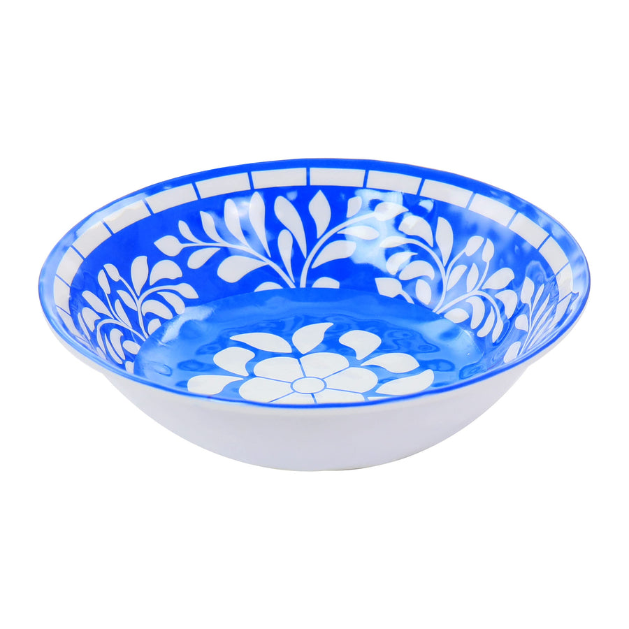 Elama Elly 12 Piece Blue Melamine Dinnerware Set, Service for 4
