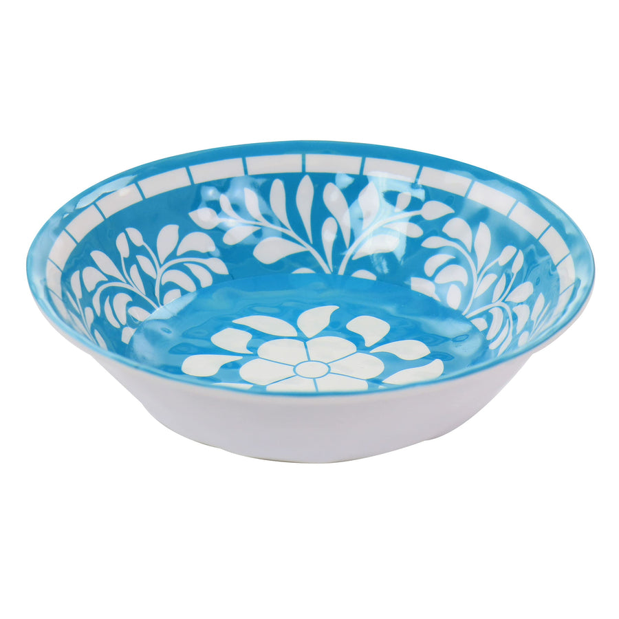 Elama Telly 12 Piece Teal Melamine Dinnerware Set, Service for 4