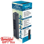 Brentwood 14-Inch 3-Speed Oscillating Portable Tower Fan, Black