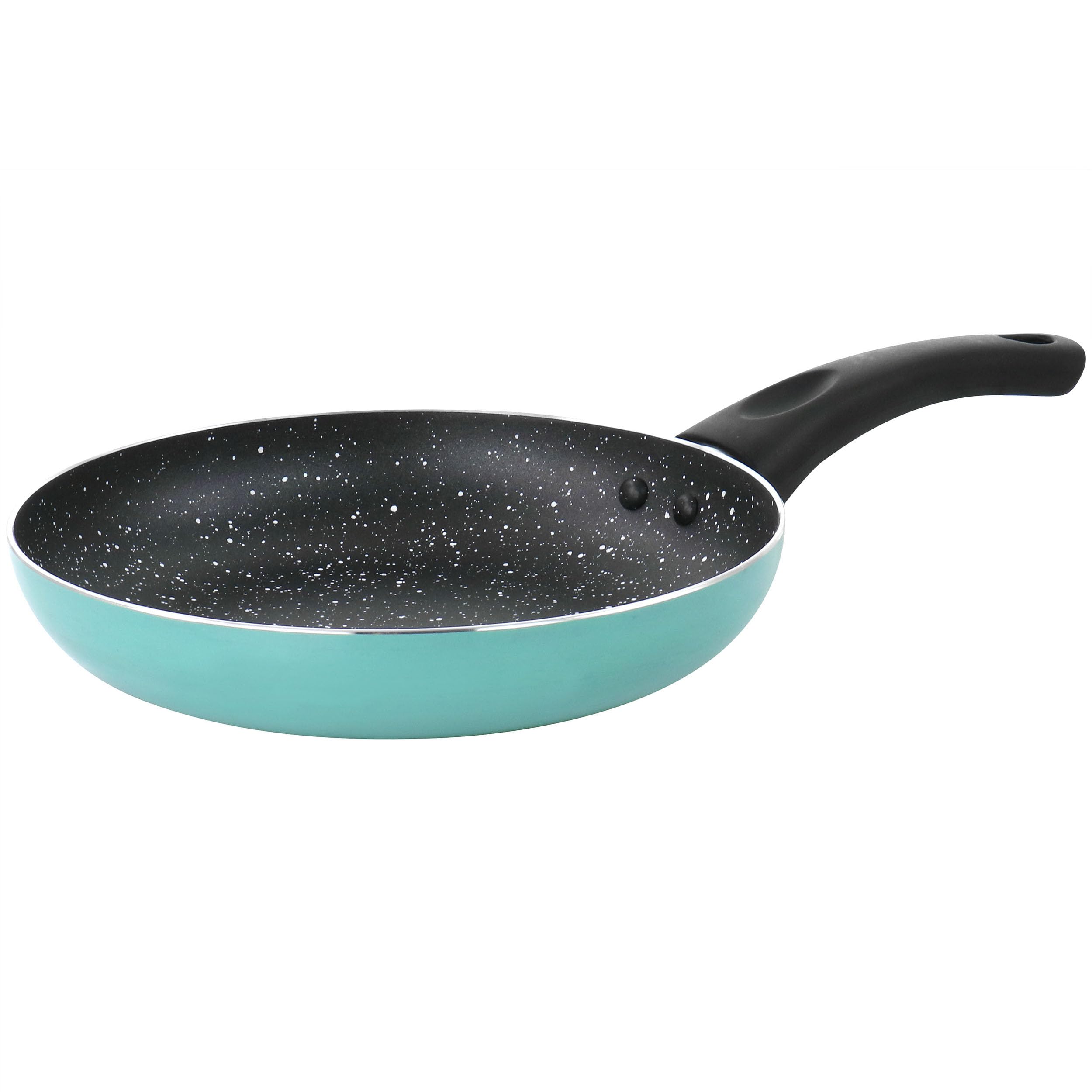Oster Luneta 8-inch turquoise nonstick aluminum frying pan with cool-touch handle