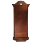 Bedford Clock Collection Jacob 22.75" Mahogany Chiming Pendulum Wall Clock – Quartz Westminster Chimes with Swinging Pendulum & Roman Numeral Dial