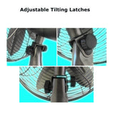 Optimus F-6212A 12-Inch 3-Speed Retro Oscillating Table Fan, Oil-Rubbed Bronze