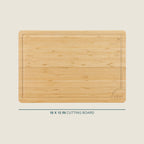 Gibson Home Forestview 18" x 12" Bamboo Cutting Board with Juice Grooves