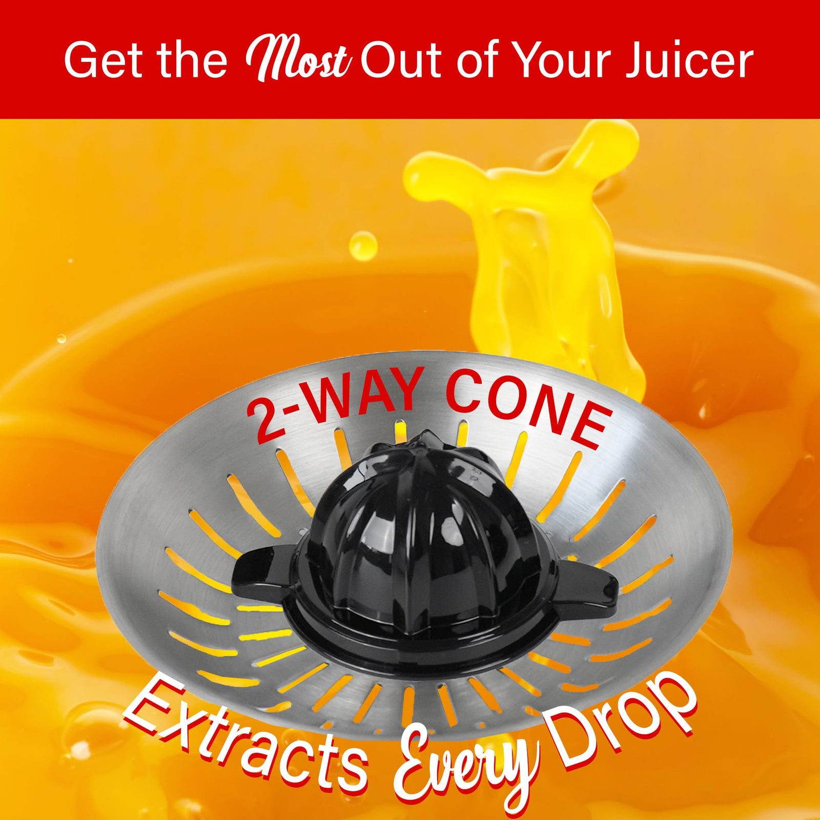 Brentwood J-28BK 200W Electric Citrus Juicer with Ergonomic Lever, Black