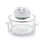 Megachef Multipurpose Halogen Oven Air Fryer – 12-Quart Countertop Convection Oven in White, Bake, Roast, Grill & Air Fry