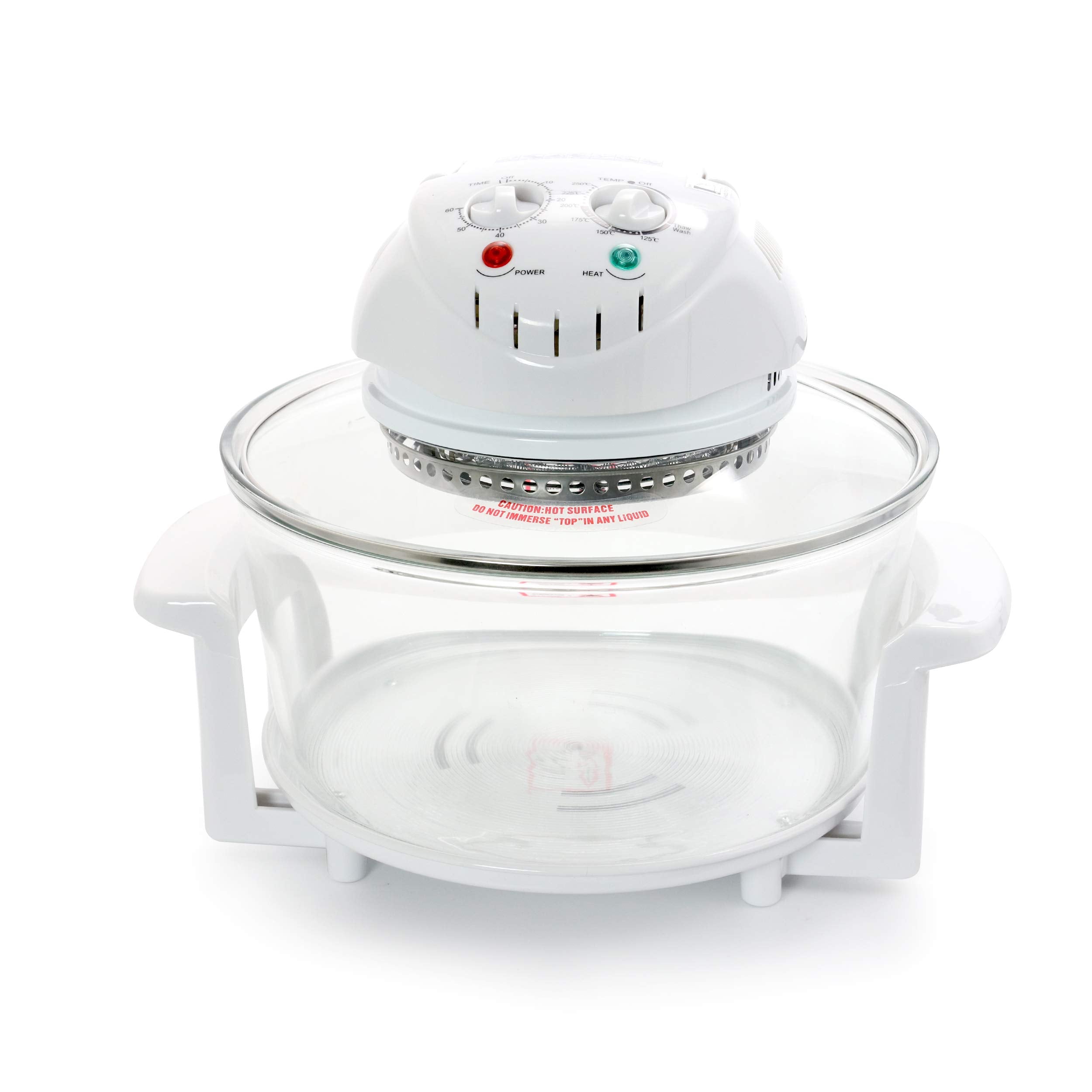 Megachef Multipurpose Halogen Oven Air Fryer – 12-Quart Countertop Convection Oven in White, Bake, Roast, Grill & Air Fry