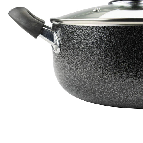 Brentwood BPS-207G 7-Piece Non-Stick Aluminum Cookware Set - Granite Finish, Fully Dishwasher Safe