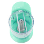 Brentwood 1.5-Cup Mini Food Chopper – 100W Compact Electric Chopper with Stainless Steel Blades (Blue)