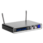 SuperSonic SC-930UHF Dual Selectable Channel UHF Wireless Microphone System - 300ft Range, 2 Handheld Mics, XLR Outputs, Hard Case