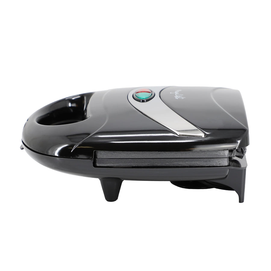 MegaChef Electric Compact Aluminum Nonstick Panini Press Grill and Sandwich Maker, Triangle Plate