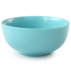 Elama Luna 18-Piece Round Porcelain Dinnerware Set – Blue Service for 6 (Dinner Plates, Salad Plates & Bowls)