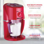 Brentwood TS-1425R Margarita & Frozen Drink Machine - Red, 35oz Pitcher, Shaves Your Ice for 4 Servings