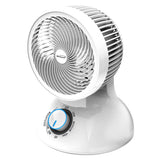 Brentwood F-650MW 6 Inch 3-Speed Oscillating Air Circulator Desktop Fan, White