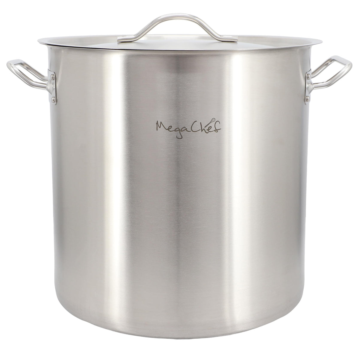 MegaChef MG-200707 52.8-Quart Stainless Steel Stock Pot with Lid