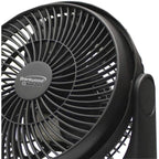 Brentwood Kool Zone F-8BKR 8 Inch 3-Speed High Velocity Air Circulator Fan - Black