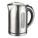 Megachef 1.7L Stainless Steel Electric Kettle, Silver Cordless Kettle with Auto Shut-Off and Boil-Dry Protection