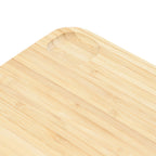 Elama 3-Piece Bamboo Wood Cutting Board Set – 13", 15" & 17" with Compartments for Prep & Serving