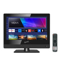 SuperSonic 15.6-inch black 1080p LED smart TV with 12V car adapter