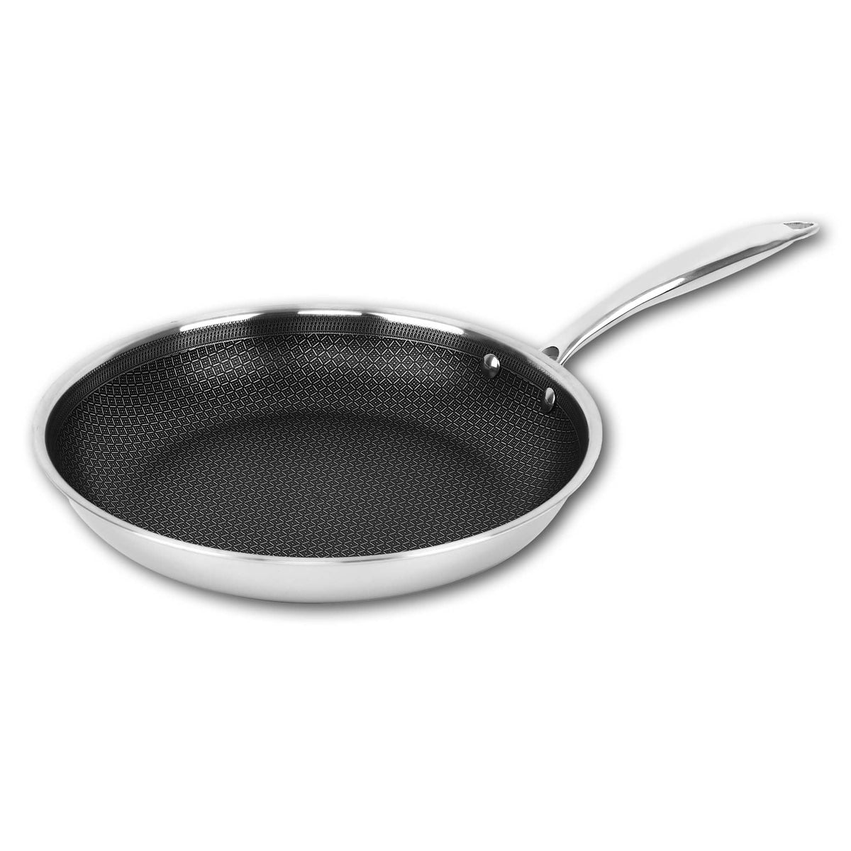 Brentwood B-FH28 11 Inch 3-Ply Hybrid Non-Stick Stainless Steel Frying Pan
