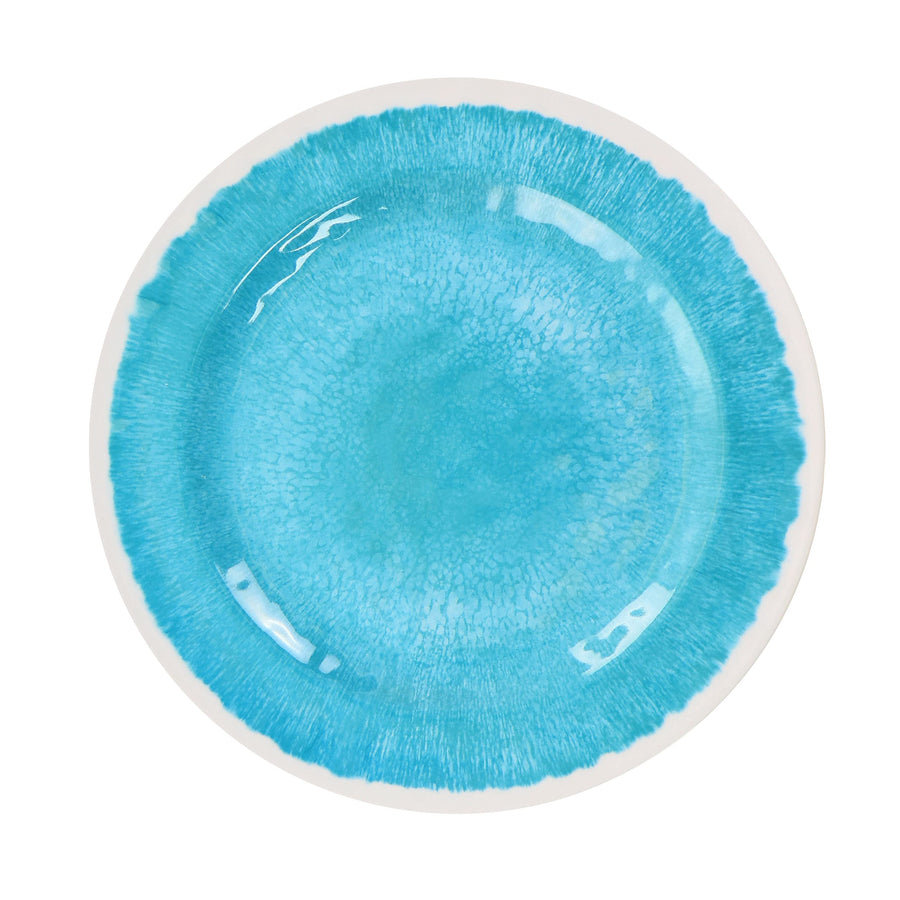 Elama Telly 12 Piece Teal Melamine Dinnerware Set, Service for 4