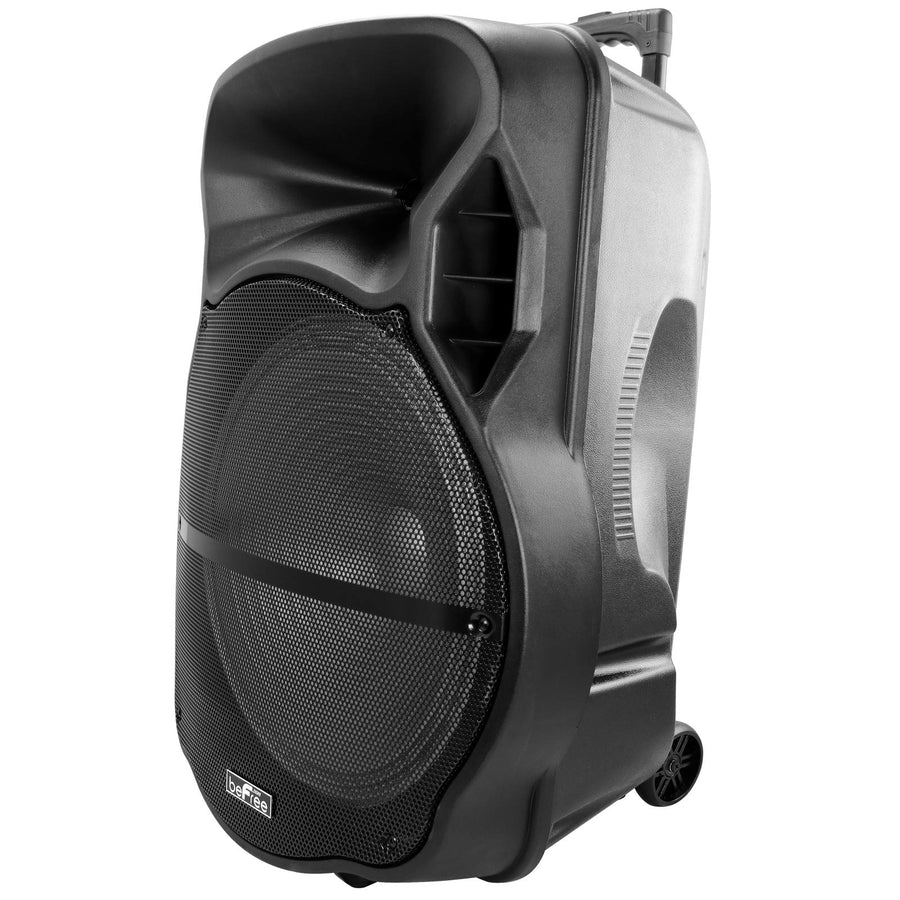 beFree Sound BFS-5900 18-Inch Rechargeable Bluetooth Party Speaker with LED Lights and Wheels
