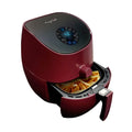 MegaChef 3.5-Quart Air Fryer & Multi-Cooker – 7 Pre-Programmed Digital Settings, 1350W Hot-Air Circulation, Fry / Roast / Bake (Burgundy)