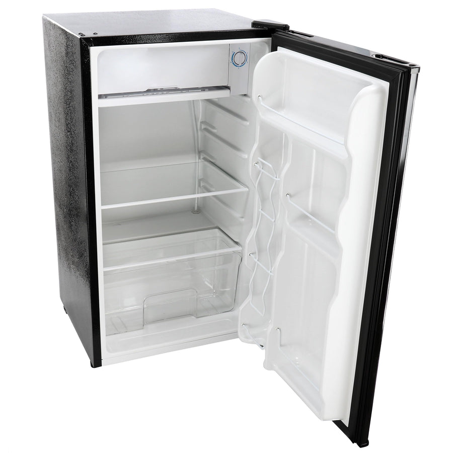 MegaChef 3.2 Cubic Foot Compact Mini Refrigerator with Freezer in Black