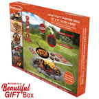 Brentwood BB-17X25SS 25 x 17 in Heavy-Duty Stainless Steel Portable Folding Campfire Grill with Carry Bag