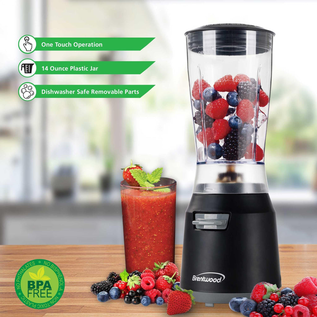 Brentwood 14 oz 180-Watt Compact Personal Blender, Black
