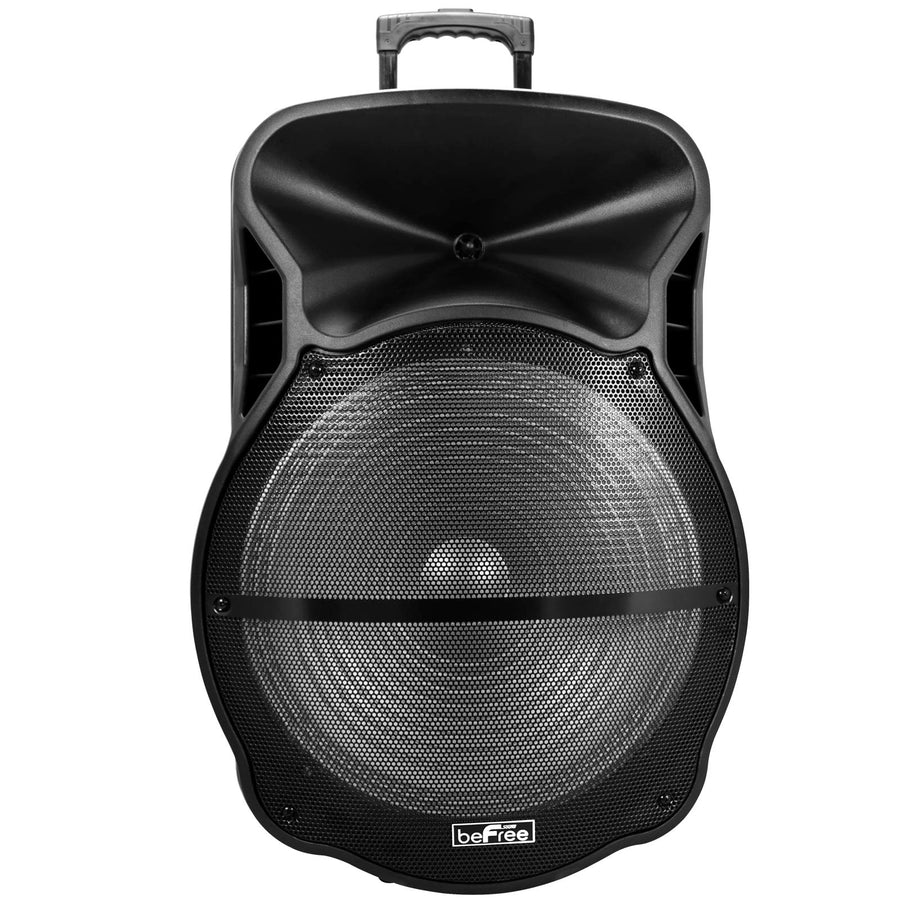 beFree Sound BFS-5900 18-Inch Rechargeable Bluetooth Party Speaker with LED Lights and Wheels