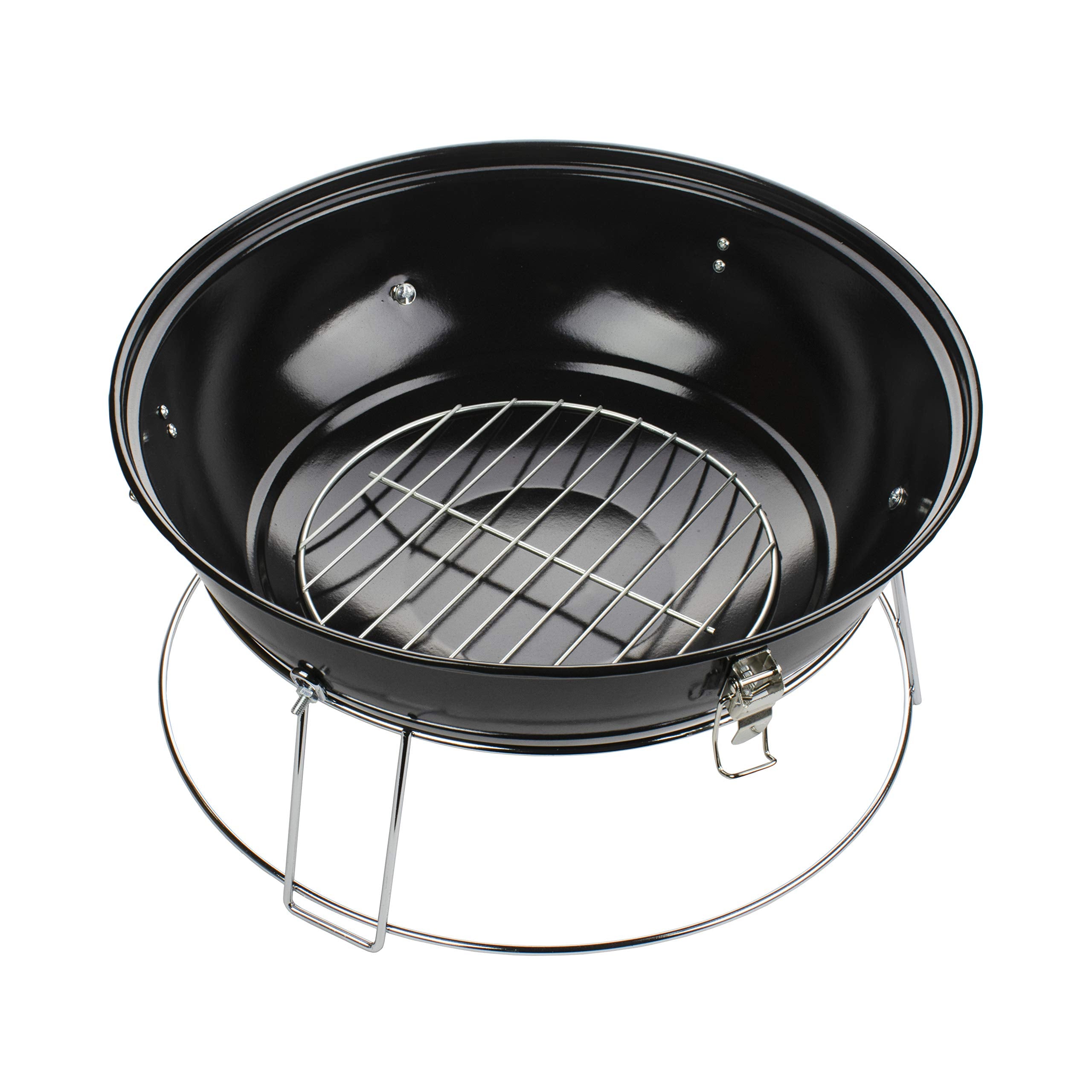 Brentwood BB-1400R 14 Inch Portable Charcoal BBQ Grill in Red with 150 Sq In Grate