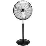 Vie Air 30 Inch Industrial Heavy Duty Oscillating Metal Pedestal Stand Fan, 3-Speed