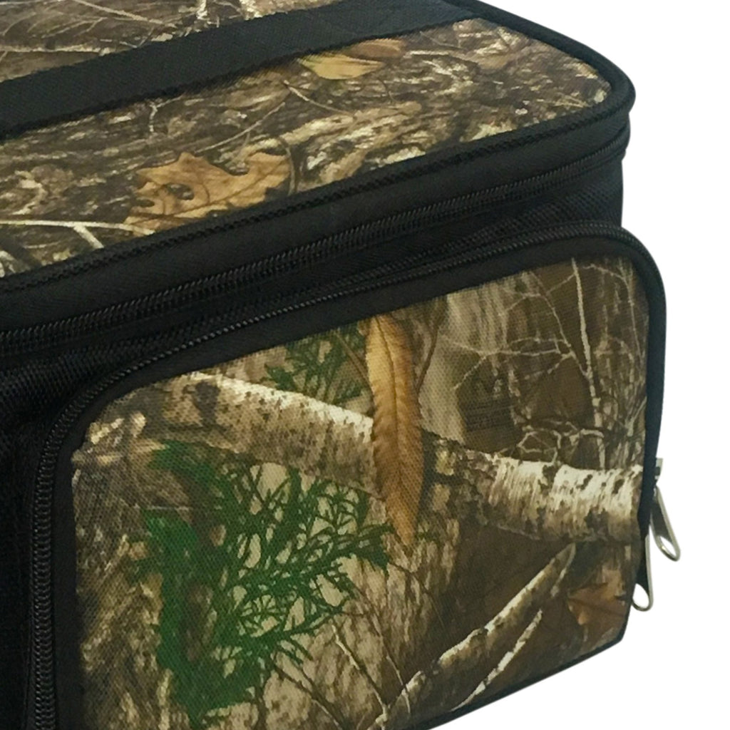 Brentwood Kool Zone 6-Can Insulated Cooler Bag with Hard Liner – Realtree Edge Camo, Removable Wipe-Clean Liner & Shoulder Strap