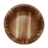 Large Acacia Wood Salad Bowl, 10.5 Inch, 156 Oz Serving Bowl, Natural Grain, Elama