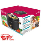 Brentwood HP-3250BK 2.5 Liter Multi-Function Electric Hot Pot Cooker with Ceramic Nonstick - Black