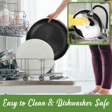 Brentwood B-DSH28L 11-Inch 3-Ply Hybrid Non-Stick Stainless Steel Deep Saute Pan with Glass Lid