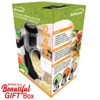 Brentwood KA-5060BK Rotary Cheese Grater & Slicer with 3 Stainless Drum Blades, Black