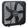 Brentwood Kool Zone F-20SB 20-Inch 3-Speed Box Fan - Black, 60W with Removable Front Grill, Carry Handle & Cord Storage