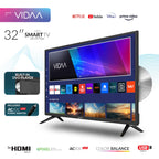 SuperSonic SC-3226SDVD 32-Inch LED Smart HDTV with Built-In DVD Player - VIDAA Smart TV, 3 HDMI, ATSC Tuner, 12V DC Compatible