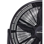 Brentwood Kool Zone F-20BKR 20 Inch High Velocity Floor Fan with 3 Speeds, Black