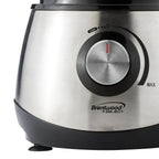 Brentwood Select FP-581 8-Cup Food Processor — Stainless Steel Multi-Speed Chopper, Slicer & Shredder with Pulse, BPA-Free 1.9L Bowl