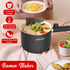 Brentwood HPS-3150BK 1.5L Multi-Function Electric Hot Pot Cooker with Steamer - Black