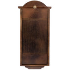 Bedford Clock Collection George 22" Chestnut Wood Chiming Pendulum Wall Clock — Westminster Quartz Heirloom Clock