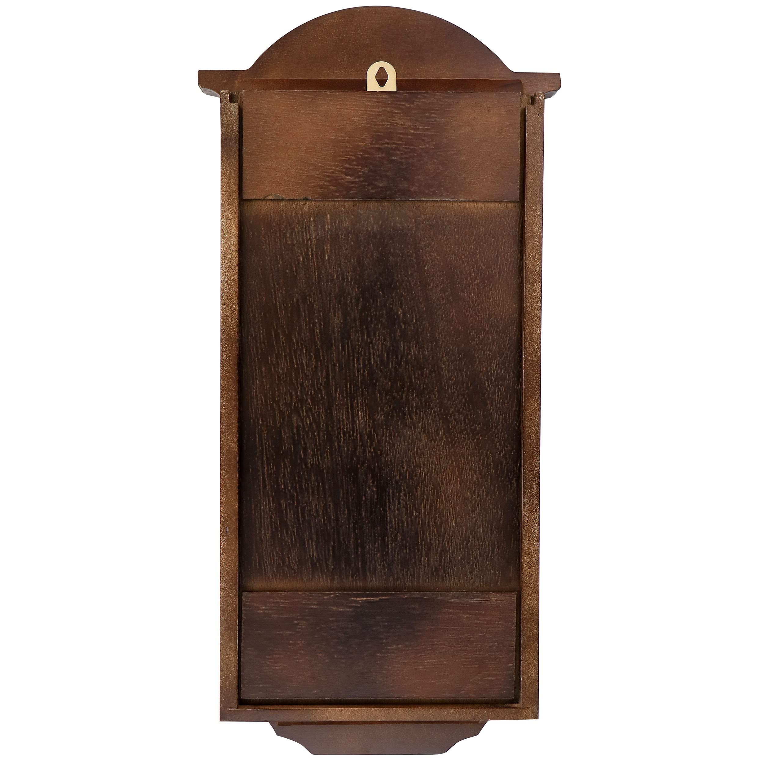 Bedford Clock Collection George 22" Chestnut Wood Chiming Pendulum Wall Clock — Westminster Quartz Heirloom Clock