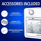 Brentwood 1700-Watt 24-Quart Convection Air Fryer Toaster Oven, Silver