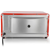 MegaChef 2-Slice Countertop Toaster Oven with Timer, Candy Red
