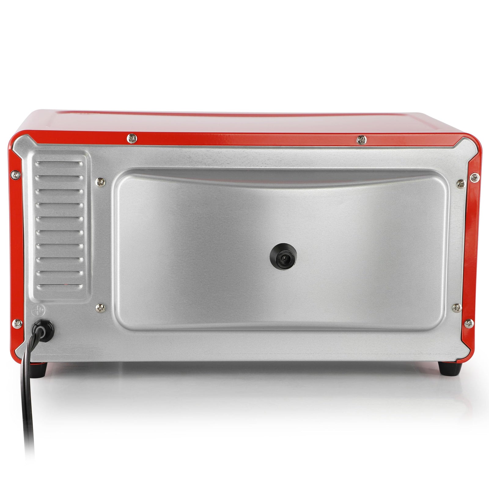 MegaChef 2-Slice Countertop Toaster Oven with Timer, Candy Red