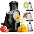 Brentwood KA-5060BK Rotary Cheese Grater & Slicer with 3 Stainless Drum Blades, Black